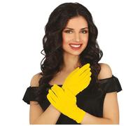 FIESTAS GUIRCA Gants jaunes 20 cm.