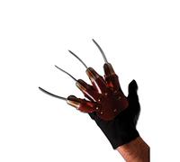 FIESTAS GUIRCA | Gants Main Couteaux - Accessoire pour Déguisement de Tueur de Films d’Horreur - Idéal pour Halloween et les Soirées à Thème Cinéma - Taille Unique - Marron et Noir