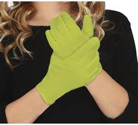 FIESTAS GUIRCA | Gants Vert Lime Enfants (19 cm) - Accessoire de Costume pour Diables et Démons - Idéal pour Halloween, Carnaval et Fêtes Costumées - Unisexe pour Enfants - Vert