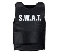 FIESTAS GUIRCA | Gilet SWAT pour Adulte Homme - Accessoire de Costume de Policier et Forces Spéciales - Idéal pour Fêtes Costumées, Halloween et Carnaval - Noir