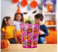 FIESTAS GUIRCA - GOBELET DÉCO Citrouille Chauve-Souris 10CM Lilas - Décoration spécial Halloween - Thème(s) : Ma Citrouille Bien aimée