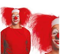 Fiestas Guirca – Perruque clown GUI4976 – crâne chauve avec cheveux rouges – boîte conteneur