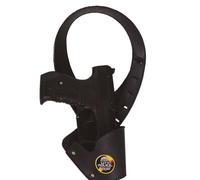 FIESTAS GUIRCA | Holster Enfant avec Pistolet Jouet - Accessoire de Costume pour Policiers et Années '20 - Idéal pour Fêtes Costumées et Carnaval (Petit Garçon) - Noir