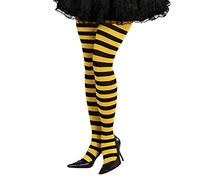 Fiestas Guirca Jaune Jaune Noir et des Chaussettes rayées Noir Collants pour déguiser l’Abeille