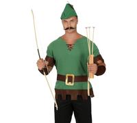 Fiestas Guirca Kit archer Arc bois 1m, 3 flèches ventouse, Beige/Ivoire/Crème/Écru/Naturel/Taupe