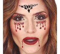 FIESTAS GUIRCA | Joyaux Faciaux Araignée - Maquillage Fantaisie pour Fêtes et Célébrations - Accessoire Idéal pour Costume de Femme Adulte - Multicolore