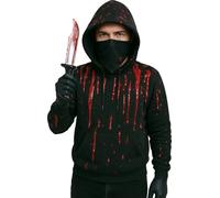 FIESTAS GUIRCA | Kit Meurtrier Multicolore - (Couteau Jouet, Gants et Foulard) - Accessoire de Costume pour Halloween et Fêtes d'Horreur - Idéal pour Tous - Multicolore