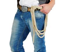 FIESTAS GUIRCA | Lasso de Cowboy Vieil Ouest (185 cm) - Accessoire pour Costume de Cowboy du Wild West et Fêtes à Thème du Texas - pour Halloween, Carnaval et Cosplay