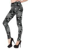 FIESTAS GUIRCA Legging toile d'araignée (38-40/M) - Accessoire de déguisement pour Halloween et fêtes costumées - Idéal pour les fêtes et événements - Idéal pour adulte - Noir