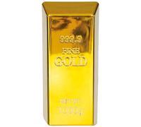 FIESTAS GUIRCA | Lingot d'Or Factice (16x4.5 cm) - Accessoire de Costume pour Fêtes de Policiers, Princes du Désert et Voleurs - Idéal pour Halloween et Carnaval - Pour Enfants et Adultes - Or