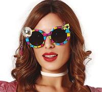 FIESTAS GUIRCA Lunettes avec boule disco, Noir