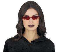 FIESTAS GUIRCA | Lunettes Feu Rouge - Accessoire pour Costume de Diable et Démon - Idéal pour Halloween, Carnaval et Fêtes Déguisées (Unisexe) - Rouge
