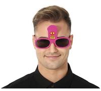 FIESTAS GUIRCA | Lunettes Fuckman Rose - Accessoire Amusant pour Enterrement de Vie de Garçon et Fêtes pour Adultes - Idéal pour Bachelor Party et Célébrations - Lunettes de Blague pour Homme - Rose