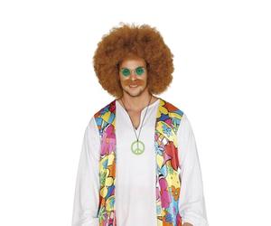 FIESTAS GUIRCA | Lunettes Hippie Vertes - Accessoire de Costume pour Fêtes des Années '60 et Thématiques Hippies - Idéal pour Adultes Unisexes en Carnaval et Halloween - Vert