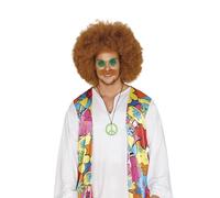 FIESTAS GUIRCA Lunettes hippie vertes - Accessoire de déguisement pour fêtes des années 60 et sur le thème hippie - Idéal pour carnaval et Halloween - Vert