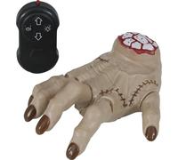FIESTAS GUIRCA | Main Marcheuse avec Télécommande (18 cm) - Décoration d'Halloween et Accessoire de Peur pour Fêtes et Célébrations Terrifiantes - Idéal pour Ambiances Épouvantables - Beige