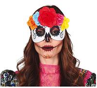 FIESTAS GUIRCA Masque Catrina avec fleurs