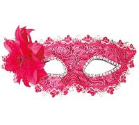 FIESTAS GUIRCA Masque pour les yeux fuchsia avec fleur