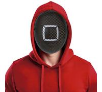 FIESTAS GUIRCA | Masque The Gamer Carré PVC (Taille Unique) - Accessoire de Costume pour Fêtes de Cinéma et Célébrations - Idéal pour Cosplay, Halloween et Carnaval - Noir