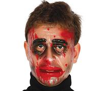 Fiestas Guirca - Masque Transparent avec Sang Halloween, Couleur, Taille Unique, 2791