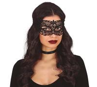 Fiestas Guirca Masque Visage en Dentelle Noire