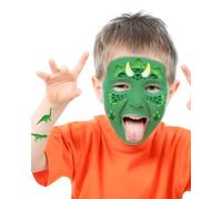 FIESTAS GUIRCA | Modèle de Maquillage Enfant Vert (14x20 cm) - Set de Maquillage pour Fêtes Costumées, Dinosaures, Halloween, Carnaval et Célébrations - Idéal pour Enfants - Vert