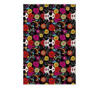 FIESTAS GUIRCA | Nappe Catrina Multicolore (137x274 cm) - Décoration de Table pour Fêtes d'Halloween et Fêtes Mexicaines - Idéal pour Célébrations Effrayantes - Multicolore
