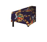 FIESTAS GUIRCA | Nappe Magicien Multicolore (137x274 cm) - Décoration de Table pour Fêtes d'Halloween et Magie - Idéal pour Célébrations de Magiciens - Multicolore