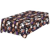 FIESTAS GUIRCA | Nappe Petits Monstres Multicolore (137x274 cm) - Décoration de Table pour Fêtes d'Halloween Terrifiantes - Idéal pour Célébrations de Monstres - Multicolore