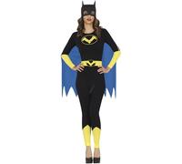 FIESTAS GUIRCA Night Heroine Déguisement pour Femme - Combinaison, Masque et Cape de Super-Héros - Costume pour Femme Taille S 36-38