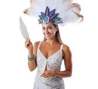 FIESTAS GUIRCA Option couleur plume d'autruche grande 35-40 cm