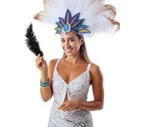 FIESTAS GUIRCA Option couleur plume d'autruche grande 35-40 cm