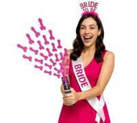 FIESTAS GUIRCA | Pack de 3 Canons de Confettis Sexy (10,5 cm) - Accessoires pour Enterrements de Vie de Garçon, Fêtes pour Adultes et Célébrations - Idéal pour Tous les Utilisateurs - Multicolore