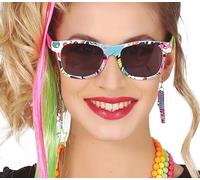 FIESTAS GUIRCA - Paire DE Lunettes Soleil COLORÉES ANNÉES 80 Adulte