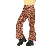 FIESTAS GUIRCA | Pantalon Années 70 (52-54/L) - Accessoire Idéal pour Fêtes à Thème des Années 70, Carnaval et Halloween - Accessoire de Costume Rétro et Vintage pour Adultes - Homme - Multicolore