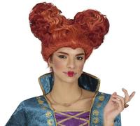 FIESTAS GUIRCA | Perruque Châtain Boucles Médiévales (Taille Unique) - Accessoire de Costume de Sorcière ou Femme Médiévale pour Halloween et Fêtes à Thème - Idéal pour Femme Adulte - Marron