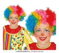 Fiestas Guirca Perruque Clown Afro Multicolore Enfants Nylon FG4621
