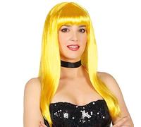 Fiestas Guirca Perruque Jaune Cheveux Long