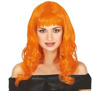 FIESTAS GUIRCA Perruque Orange Longue Frange