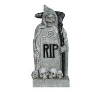 FIESTAS GUIRCA - Pierre TOMBALE RÉSINE Faucheuse RIP 19X10CM Gris - Décoration spécial Halloween - Thème(s) : Cimetière désenchanté