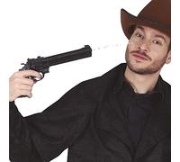 FIESTAS GUIRCA - Pistolet À Eau Revolver Colt Noir - Accessoire de déguisement - Cosplay pour Carnaval - Thême(s) :