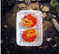 Halloween Plateau d'oreilles Décoration Effrayante Accessoires sanglants Scène d'horreur Dégueulasse Choc Humour Article de fête Accessoires, Couleur : Beige