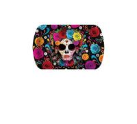 FIESTAS GUIRCA | Plateau Catrina Réutilisable (39x24 cm) - Décoration de Table Réutilisable pour Fêtes d'Halloween Terrifiantes - Idéal pour Festivités Mexicaines - Multicolore