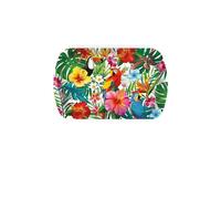 FIESTAS GUIRCA | Plateau Hawaii Réutilisable (39x24 cm) - Décoration de Table Réutilisable pour Fêtes de Graduation et Célébrations Hawaïennes - Idéal pour Événements d'Été - Multicolore
