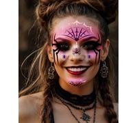 FIESTAS GUIRCA | Pochoir Maquillage Araignée (14x20 cm) - Violet