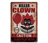 Fiestas Guirca Poster Clown Tueur Carton 24X36CM - Décoration spécial Halloween - Thème(s) : Circus ensanglanté