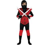 Guirca Déguisement Ninja Yin Yang Enfant Polyester Rouge 3-4 ans