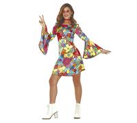 Fiestas Guirca - Robe de déguisement motif/style Hippie - Femme (FG672)