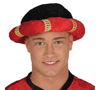 Fiestas GUiRCA Roi Noir et Rouge pour Le déguisement Turban Magus Indien Maharaja