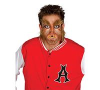 FIESTAS GUIRCA | Rouflaquettes et Sourcils de Loup-Garou avec Patillas (Taille Unique) - Accessoire de Costume pour Halloween et Fêtes de Super-héros et Vilains - Idéal pour Homme Adulte - Marron